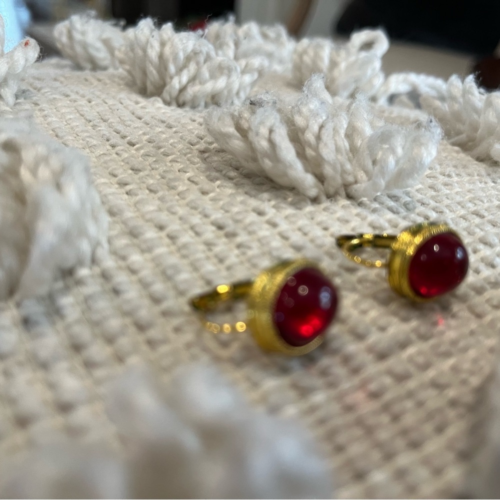 Indian style. Gold plated , faux stone
